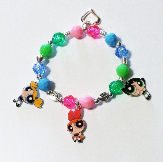 Powerpuff Girls Charm Bracelet Powerpuff Girls by Made4UBySisters2