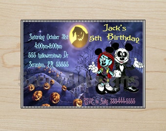 Nightmare Before Christmas Invitation, Nightmare Before Christmas Birthday Party, Nightmare Before Christmas Birthday, DIGITAL DOWNLOAD