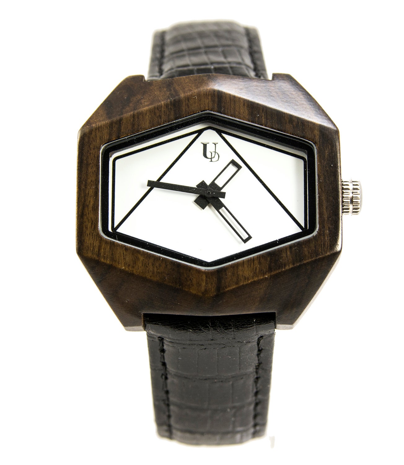 UD Personalized Engraved Mens Wood Watch for Men Gift for