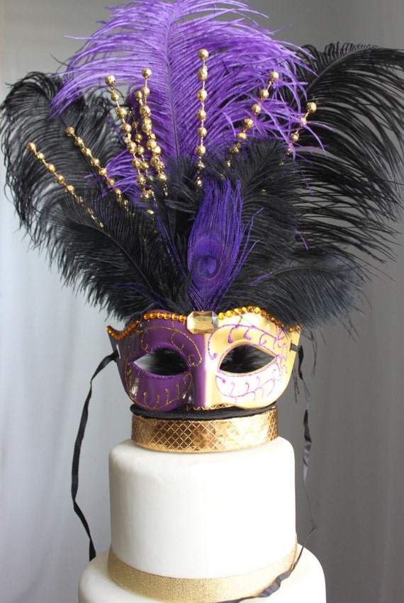 mardi gras cake topper