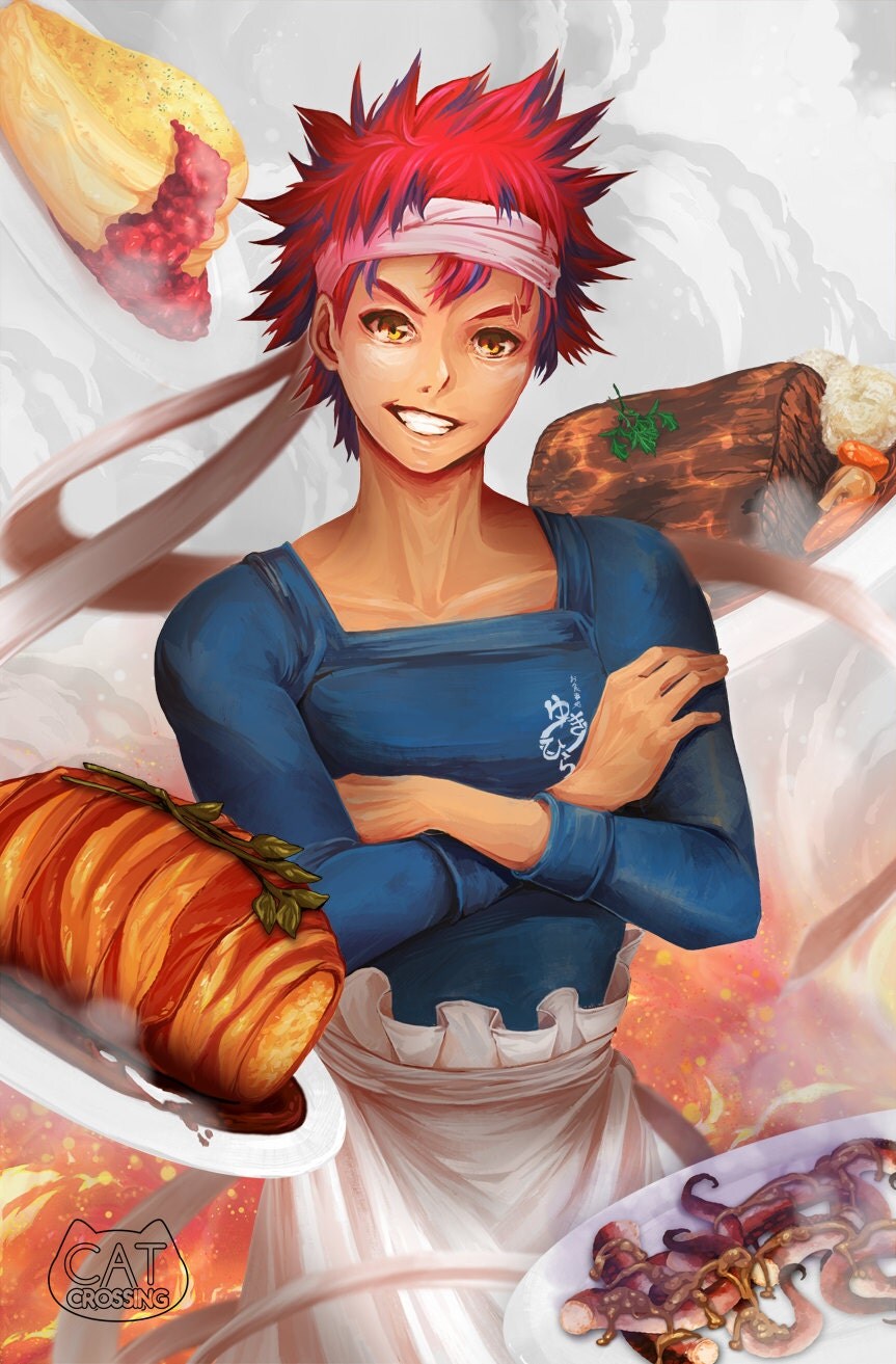 Food Wars: Shokugeki no Soma Fan Art Print