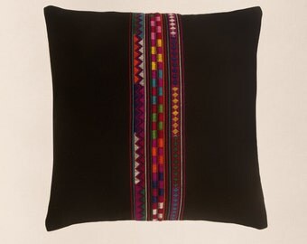 Akha Hand Embroidered Decorative Cushion Cover - Fair Trade