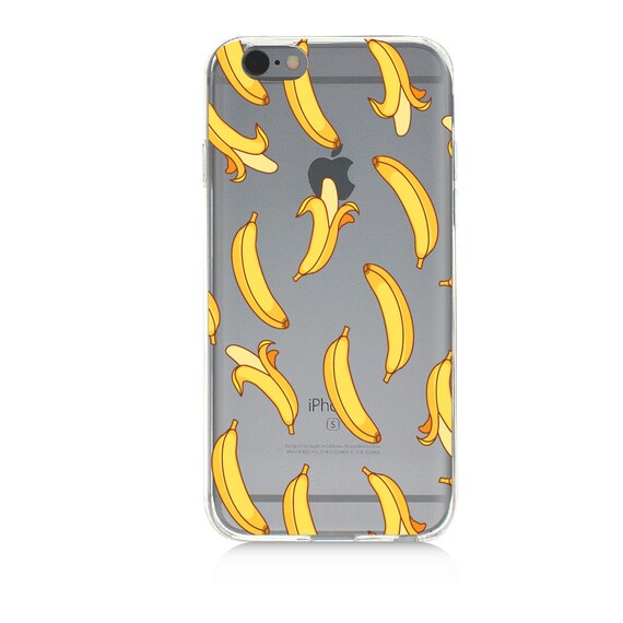 Cute Yellow Bananas Peeled phone case Protective TPU cover