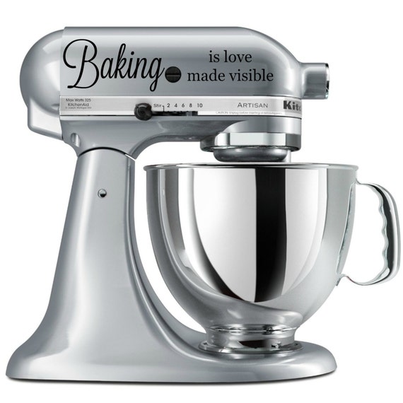 KitchenAide Mixer Decal Appliance Decal Vinyl Decal Vinyl