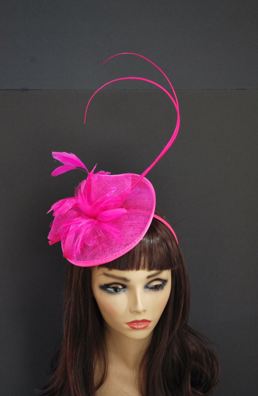 Pink Fascinator Tea Party Hat Church Hat Kentucky by QueenSugarBee