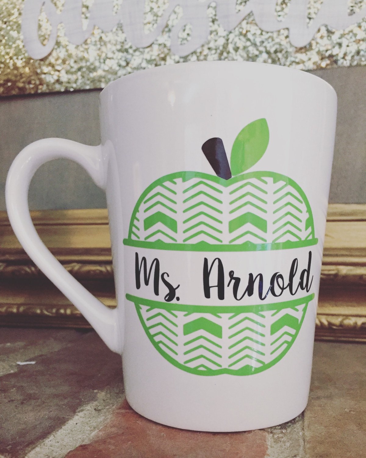 Custom Teacher's Decal for Mug or Cup Teacher Valentines