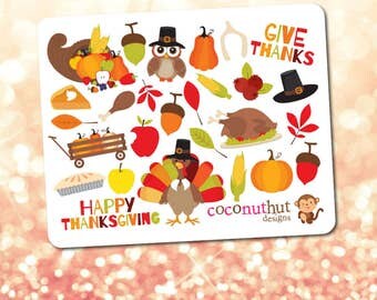 Thankgiving / Fall / Harvest / Autumn Theme Mini Planner Sticker Sheet