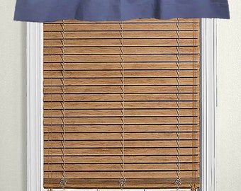 Navy Blue Window Valance