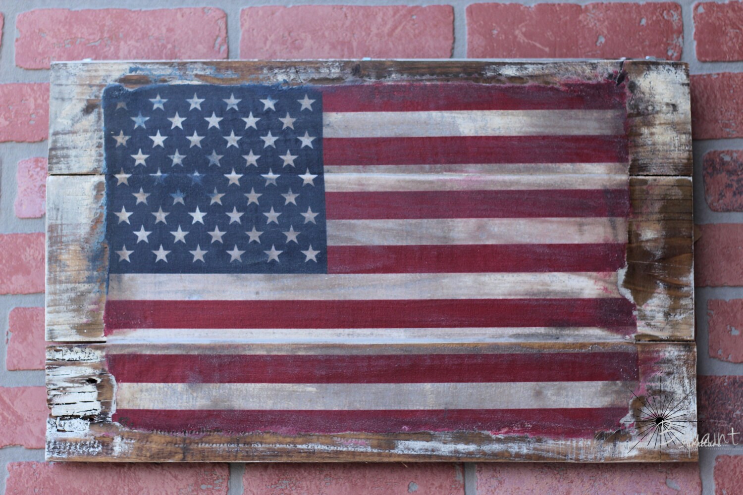 American Flag Reclaimed Wood Art