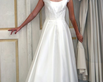bridal gown with lace