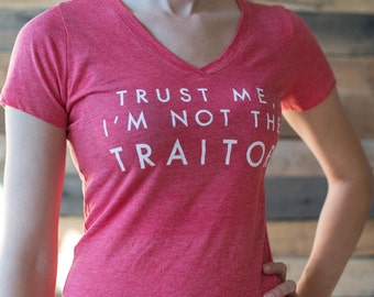 Trust Me, I'm not the Traitor Junior's cut board game shirt