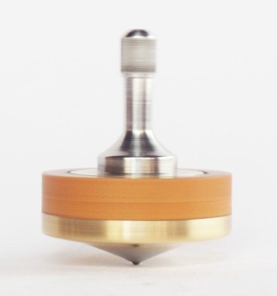 Spinning Top Metal Spinning Top Brass and by RealWoodStudio