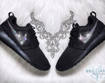 Swarovski Nike Shoes Bling Nike Roshe Black/Anthrcite/Black - Bling Nike Shoes - Swarovski® Xirius-Rose Crystals Authentic New In Box Bling