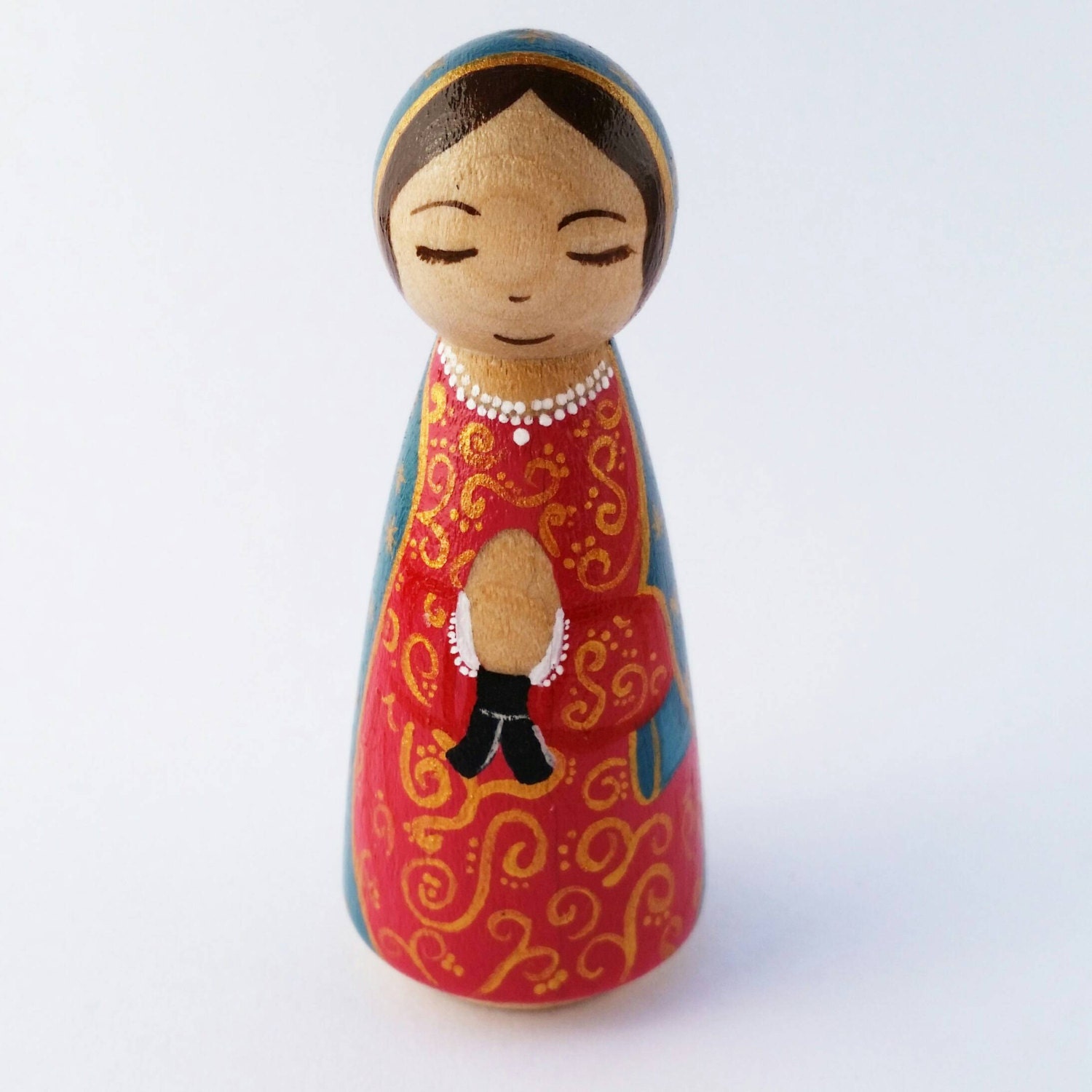 our lady of guadalupe shining light doll