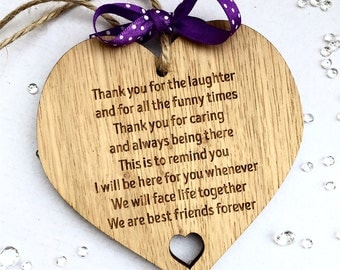 Best friend gift, Best friend sign, best friend plaque, gift for a friend. friend sign, friendship gift, bridesmaid gift