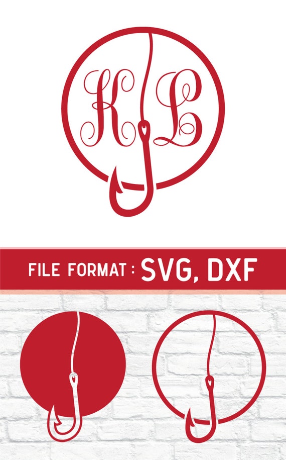 Fishing SVG Files Logo Fishing Monogram SVG Files Hobbies