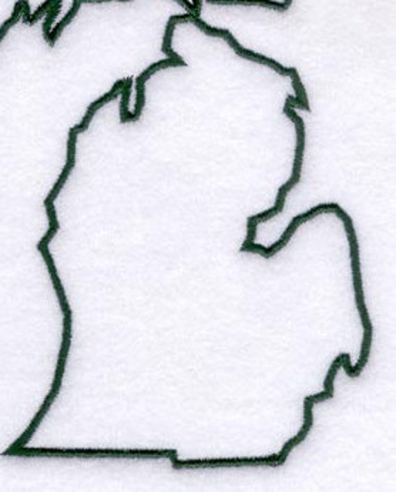 Michigan Stencil Made from 4 Ply Mat Board by WoodburnsNewEngland