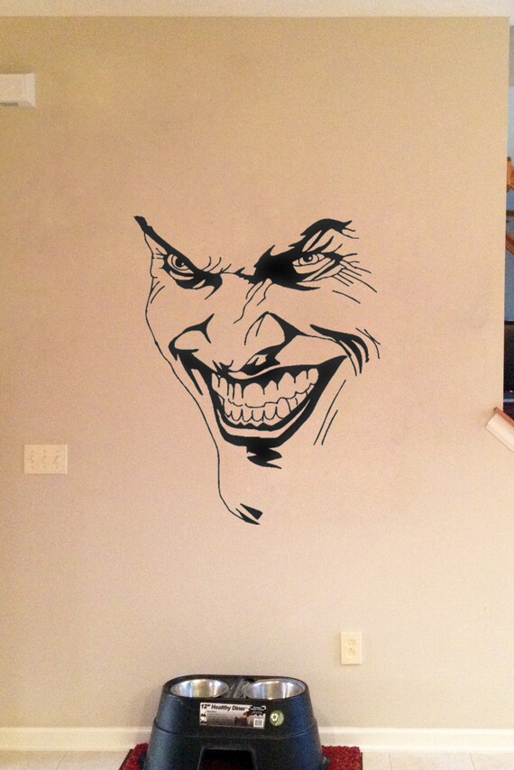 Batman Decal Joker Decal DC Comic Decal Batman by infin8graphics