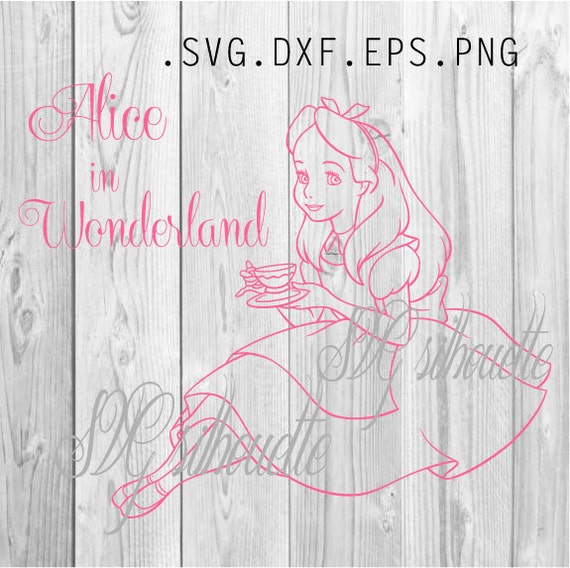 Download Alice in Wonderland SVG Cutting file Clipart by SVGsilhouette