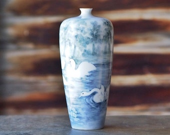 Rosenthal Bavaria Swan Vase c. 1900