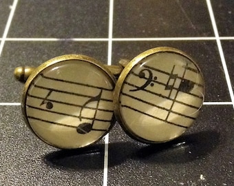 Music Note Cuff Links