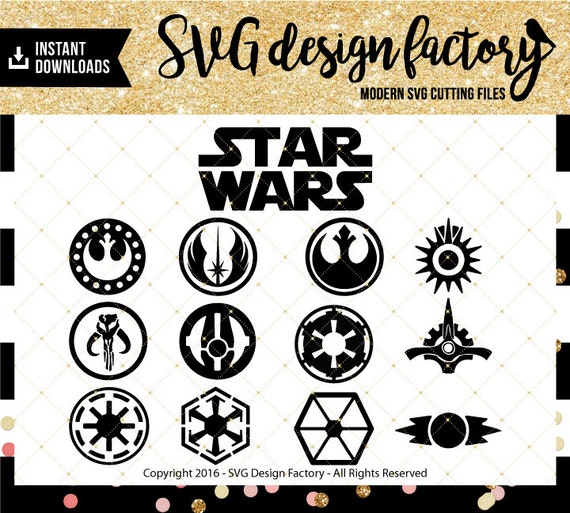 Download Star Wars Symbols SVG PNG Cut Files for use by ...