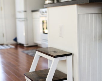 Kid Step Stool, Toddler Step Stool, Wooden Step Stool, Modern Step Stool, Rustic Step Stool