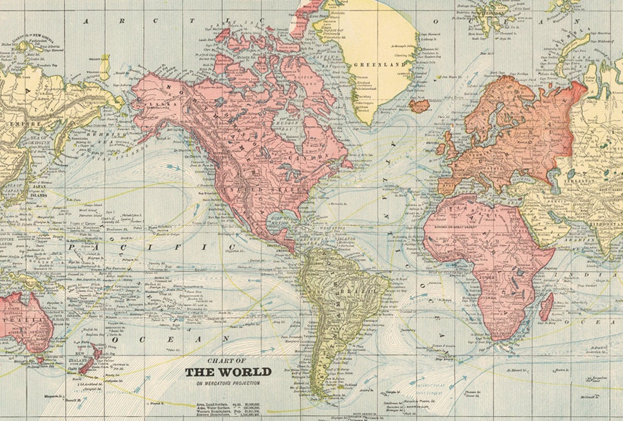 world map printable digital downloadvintage world mapold