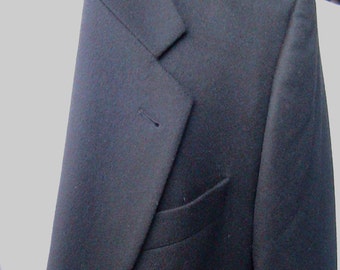 Size 44 BLACK CHIARELLI UOMO Cashmere/Wool Sport Coat