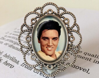 Elvis Presley Brooch - Elvis Jewelry, The King of Rock and Roll Brooch, Jailhouse Rock Jewellery, Rock and Roll Brooch, Elvis Presley Gift