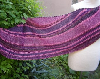 Scarf shawl stole Fuchsia