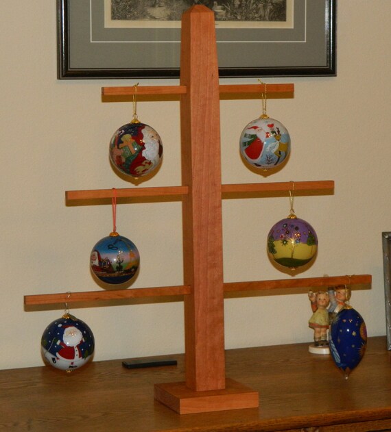24 Wood Ornament Display Tree