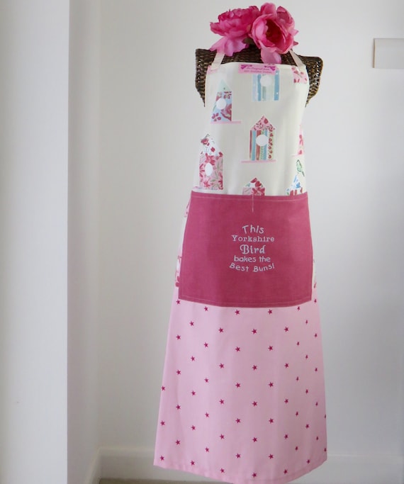 Ladies apronYorkshire bird apronembroidered by mrsmaddenmakes