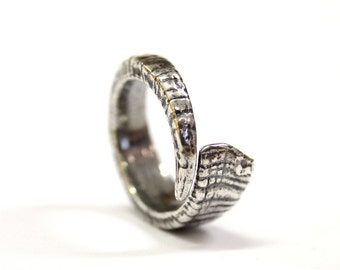 Silver Ram Horn Ring Big Horn Sheep 496
