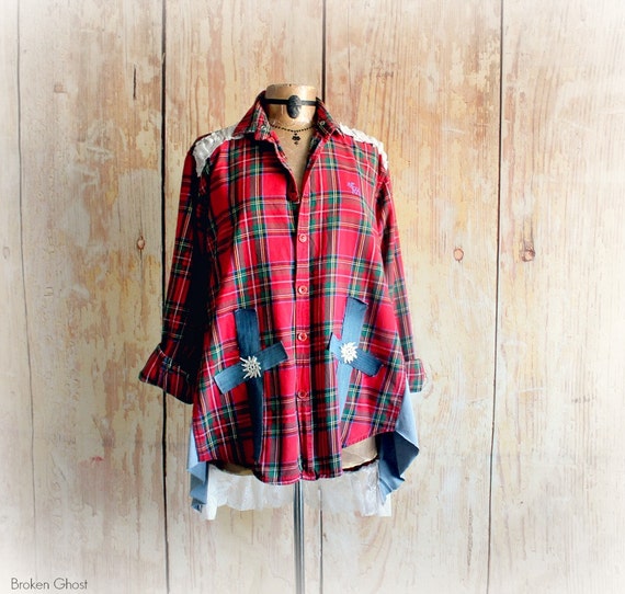 pattern red lumberjack shirt