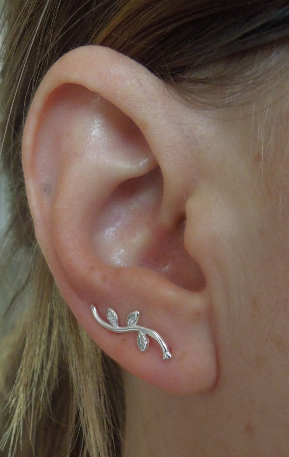 ear climbers silver ear climbers sterling silver ear pins