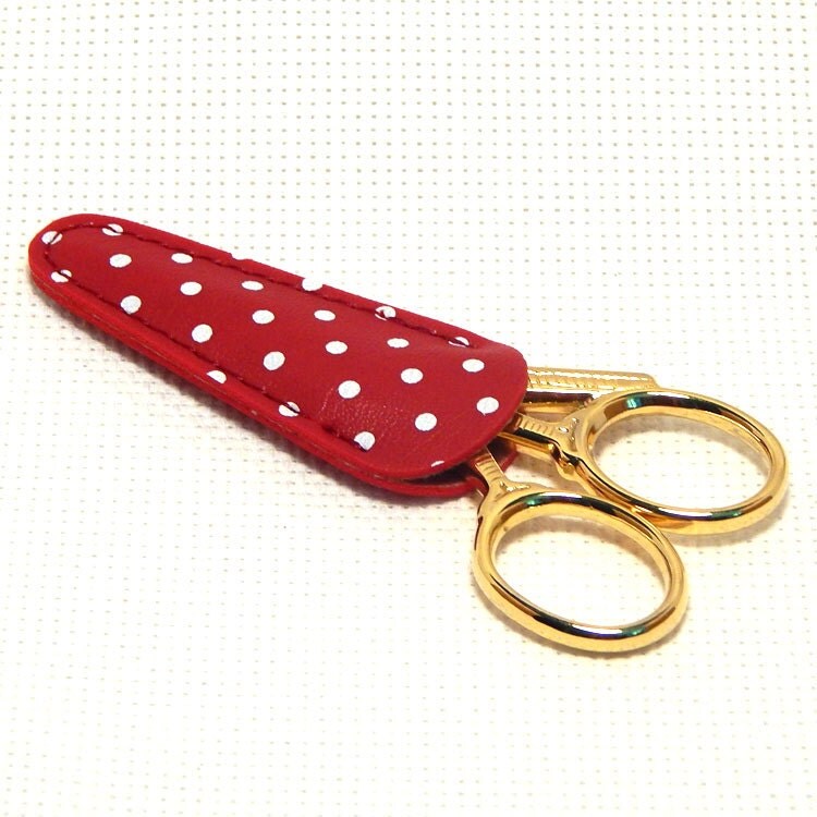 Scissors Sheath Scissors Case Scissors Cover Red Polka Dot Fun