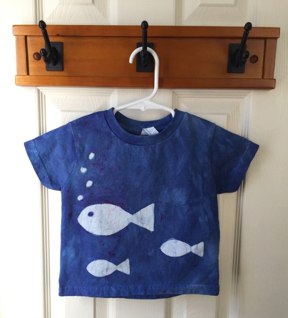 Kids Fish Shirt Kids Ocean Creature Shirt Blue Fish Shirt