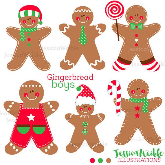 gingerbread boy and girl clipart - photo #15