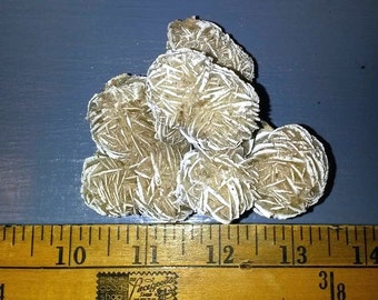 Desert Rose Selenite cluster of ten Roses