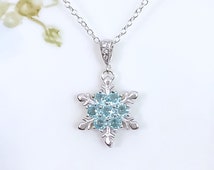 Popular items for snowflake necklace on Etsy