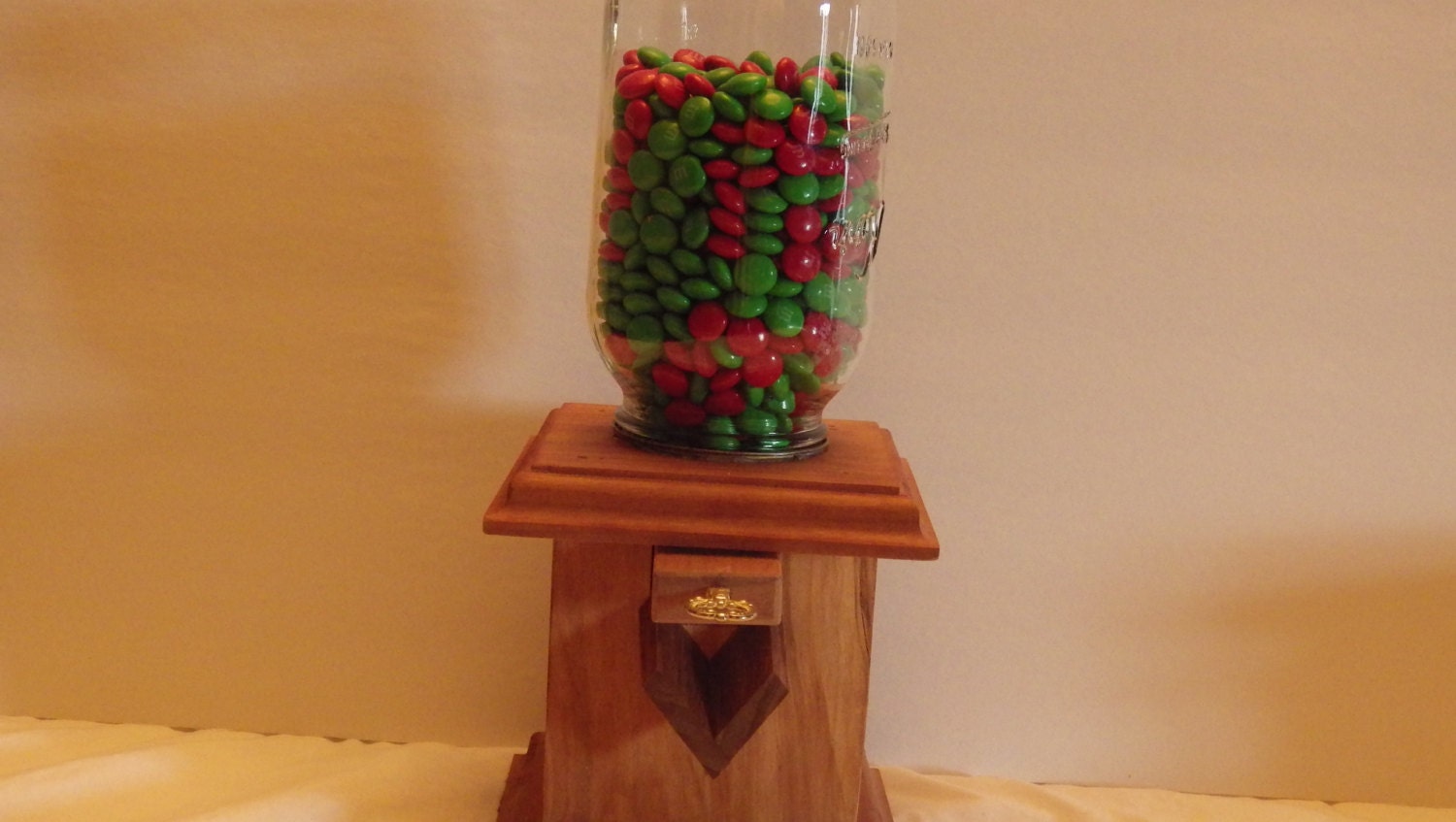 Handmade Wooden Candy Dispenser M&Ms Skittles Reeses