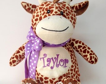 personalized giraffe stuffed animal