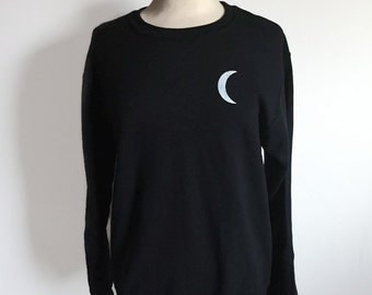 Moon Child Sweatshirt, Moon Phase Sweatshirt, Tumblr Sweatshirt, Tumblr Clothing, Grunge Sweatshirt, 90s Grunge Clothing, Women's Sweatshirt