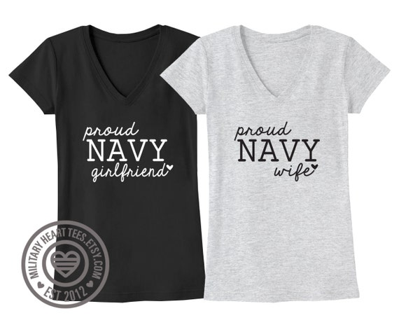 Custom Proud Navy Tshirt Navy Wife Shirt Navy Girlfriend 5747