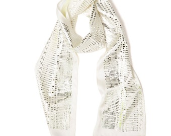 Printed silk scarves handmade fashion & by DiklaLevskyDesign