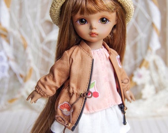 Lati Yellow/ Puki Fee - Vintage "Autumn Harvest" Jacket/Coat - LightBrown Color