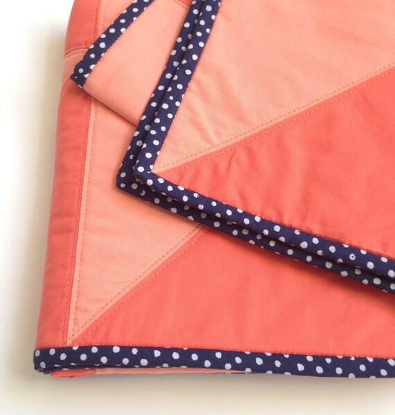 Modern Baby Quilt Baby Blanket Stroller Blanket by OllieandWren