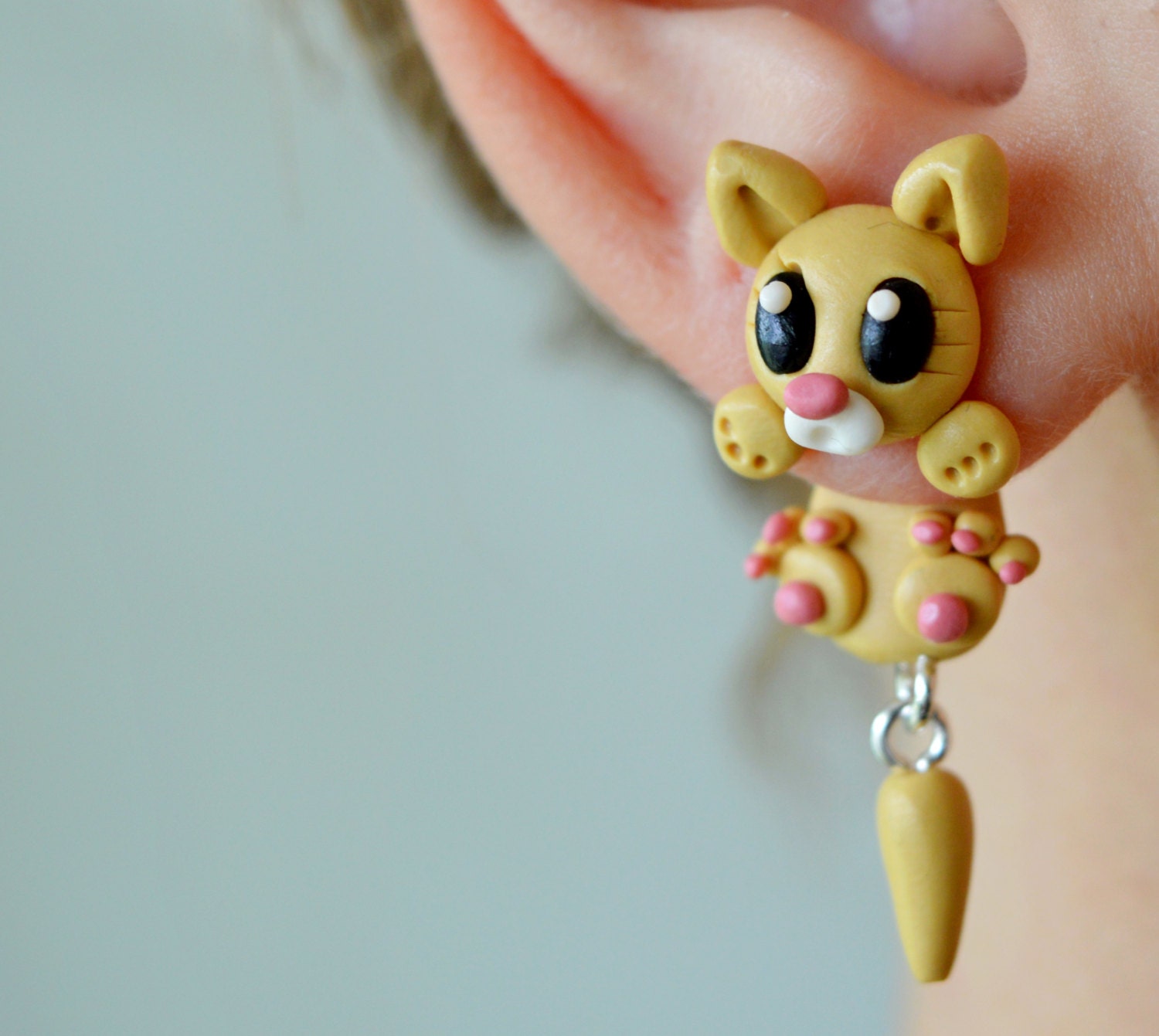 cat plugs cat hanging ear plugs kawaii gauge kitty plug kittie