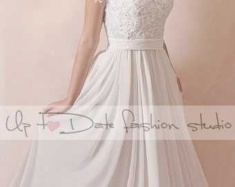 Lace Plus Size /Vfront & back /long/ mаxi wedding